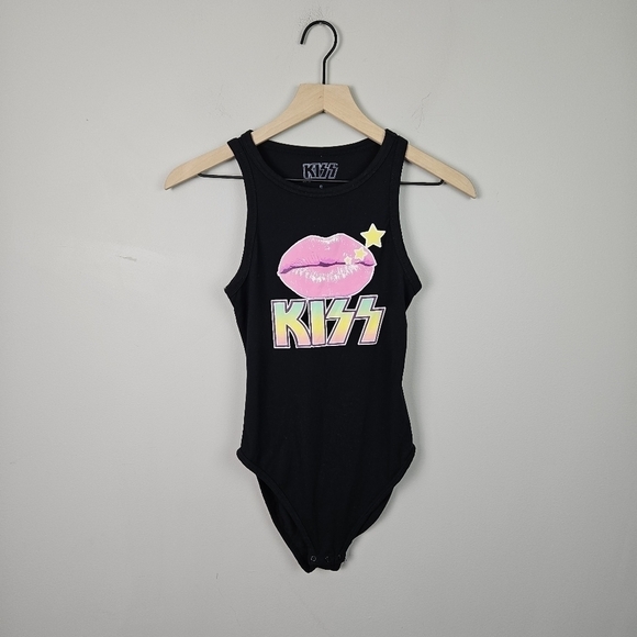 KISS Black Multicolor Bodysuit Small - Picture 3 of 7